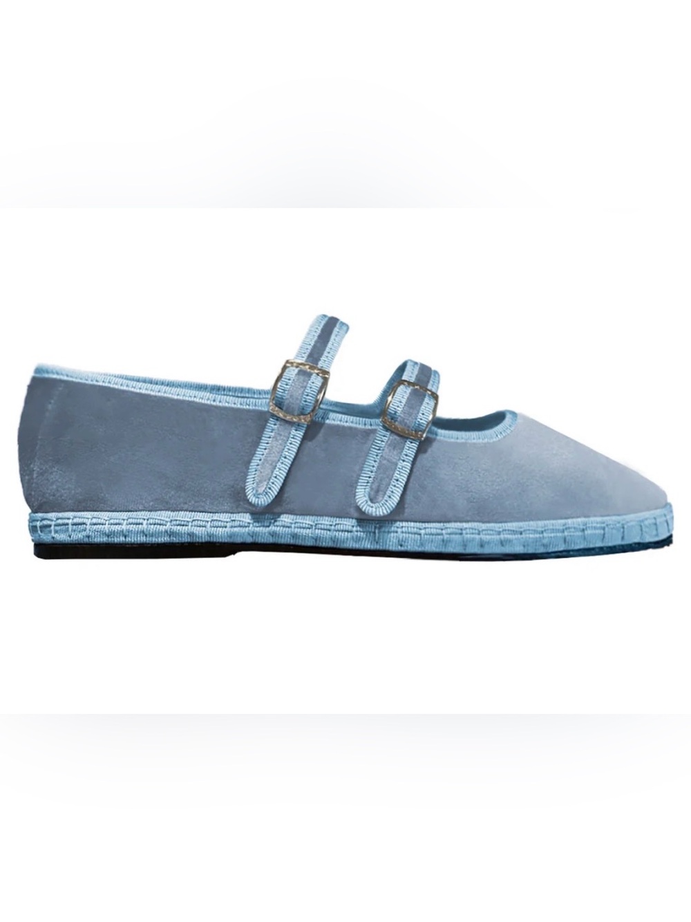 Zoe Sky Blue Double Mary Jane